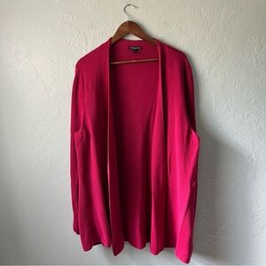 Eileen Fisher Silk Blend Open Front Cardigan Size 2X